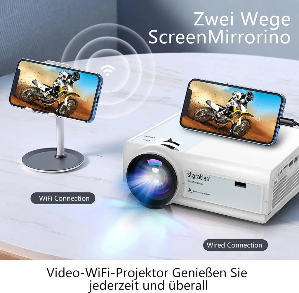 A12 Beamer – Full HD – 1080P – 5G WLAN – Bluetooth 5.1 – LED