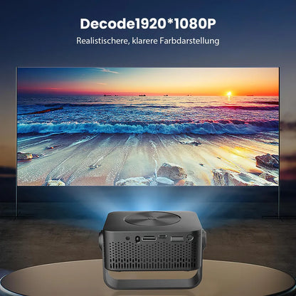 PB120 Beamer – Tragbarer Projektor mit Full HD 1080P für Filme, Serien und Gaming