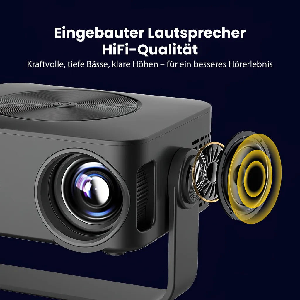 PB120 Beamer – Tragbarer Projektor mit Full HD 1080P für Filme, Serien und Gaming