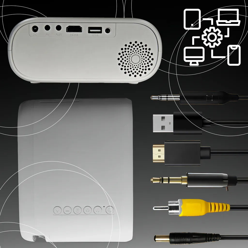 B100 Beamer – Full HD Projektor mit WLAN für Filme, Serien und Gaming