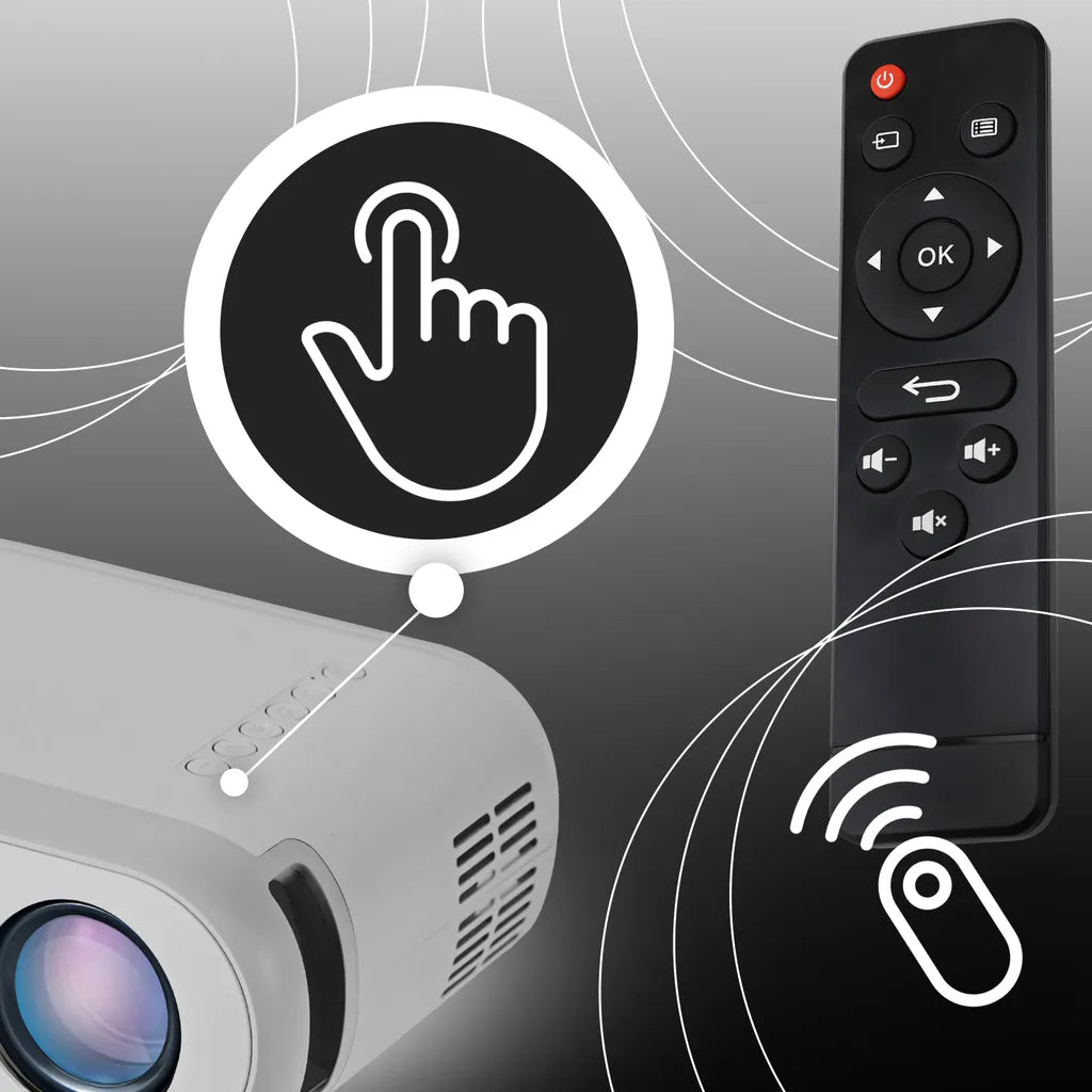 B100 Beamer – Full HD Projektor mit WLAN für Filme, Serien und Gaming