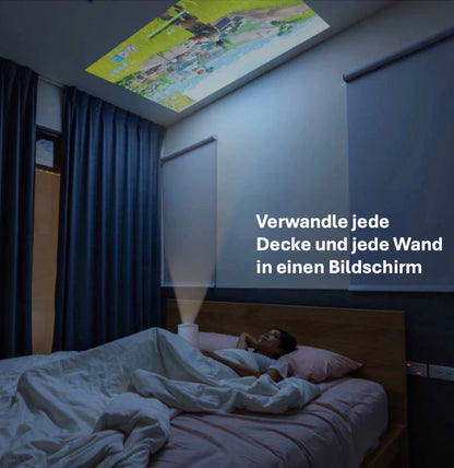 LUGOFLIX Pro 4K Beamer – Tragbarer Projektor in Kinoqualität