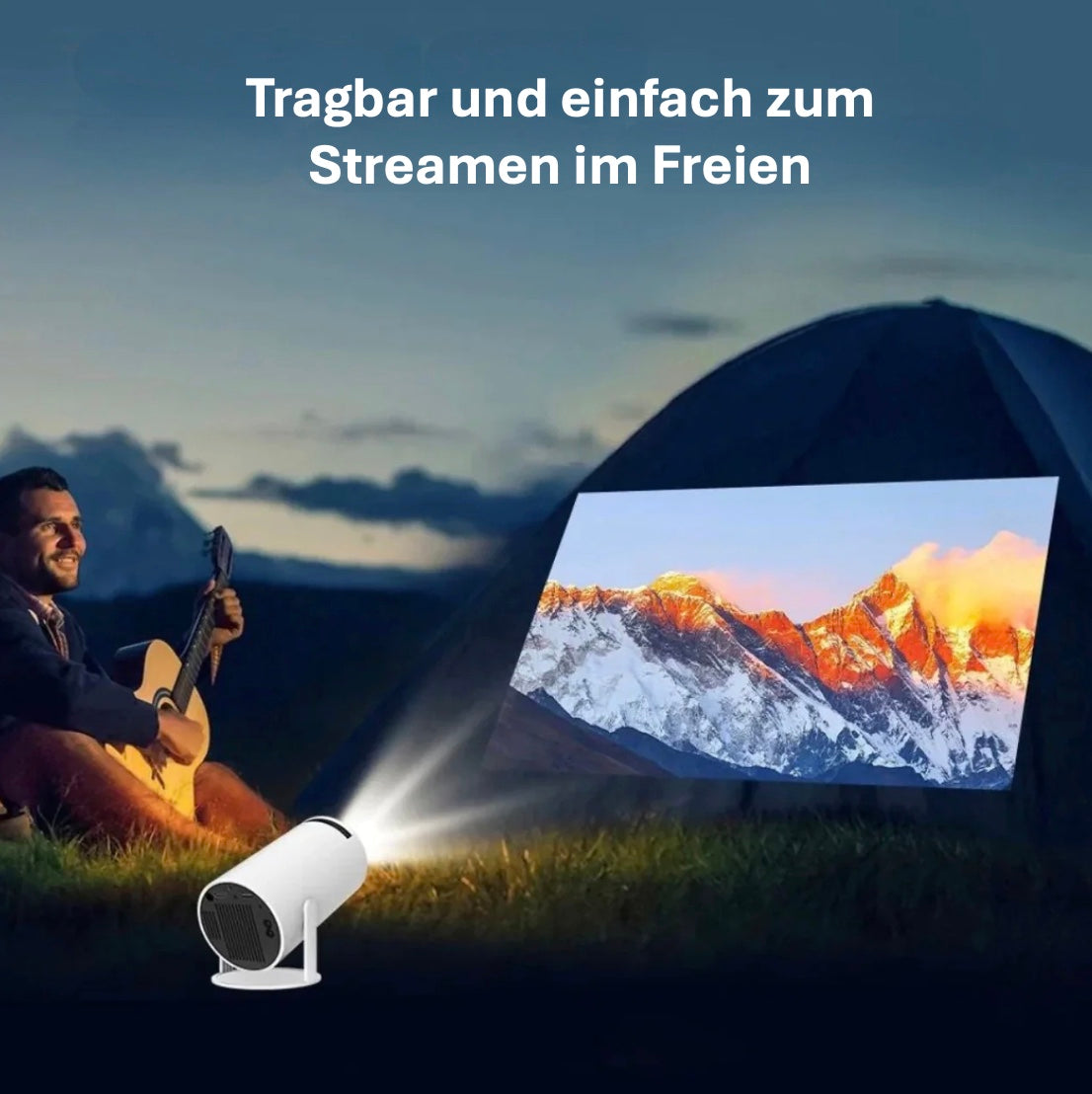 LUGOFLIX Pro 4K Beamer – Tragbarer Projektor in Kinoqualität