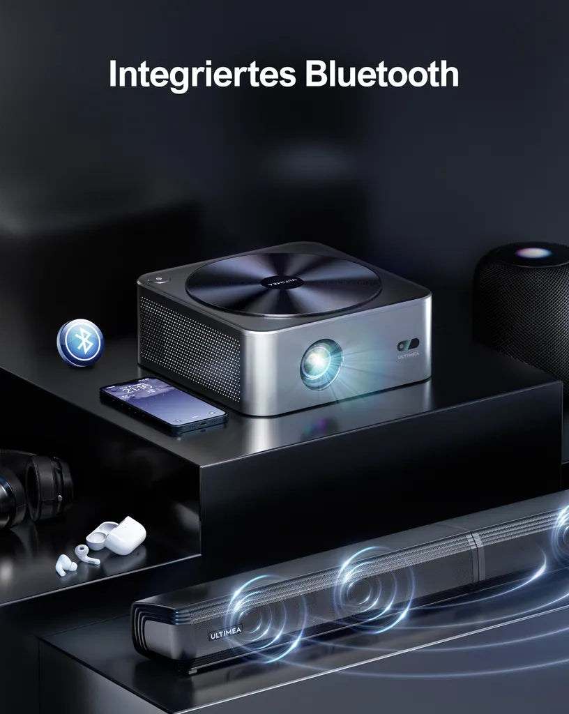 RX520 Beamer – 4K-Decodierung, HDR10, Smart-Funktionen für Heimkino & Outdoor