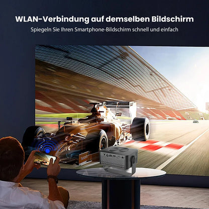 PB120 Beamer – Tragbarer Projektor mit Full HD 1080P für Filme, Serien und Gaming