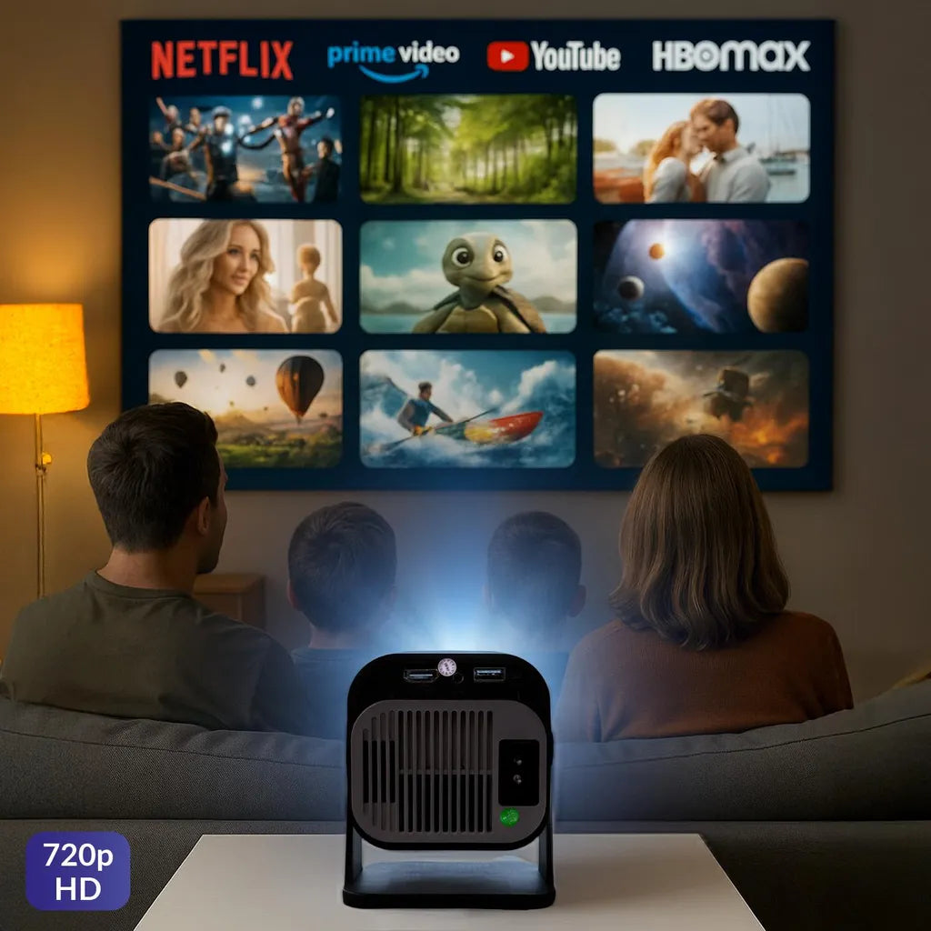 120U Beamer – Tragbarer Projektor für Entertainment zu Hause und draußen